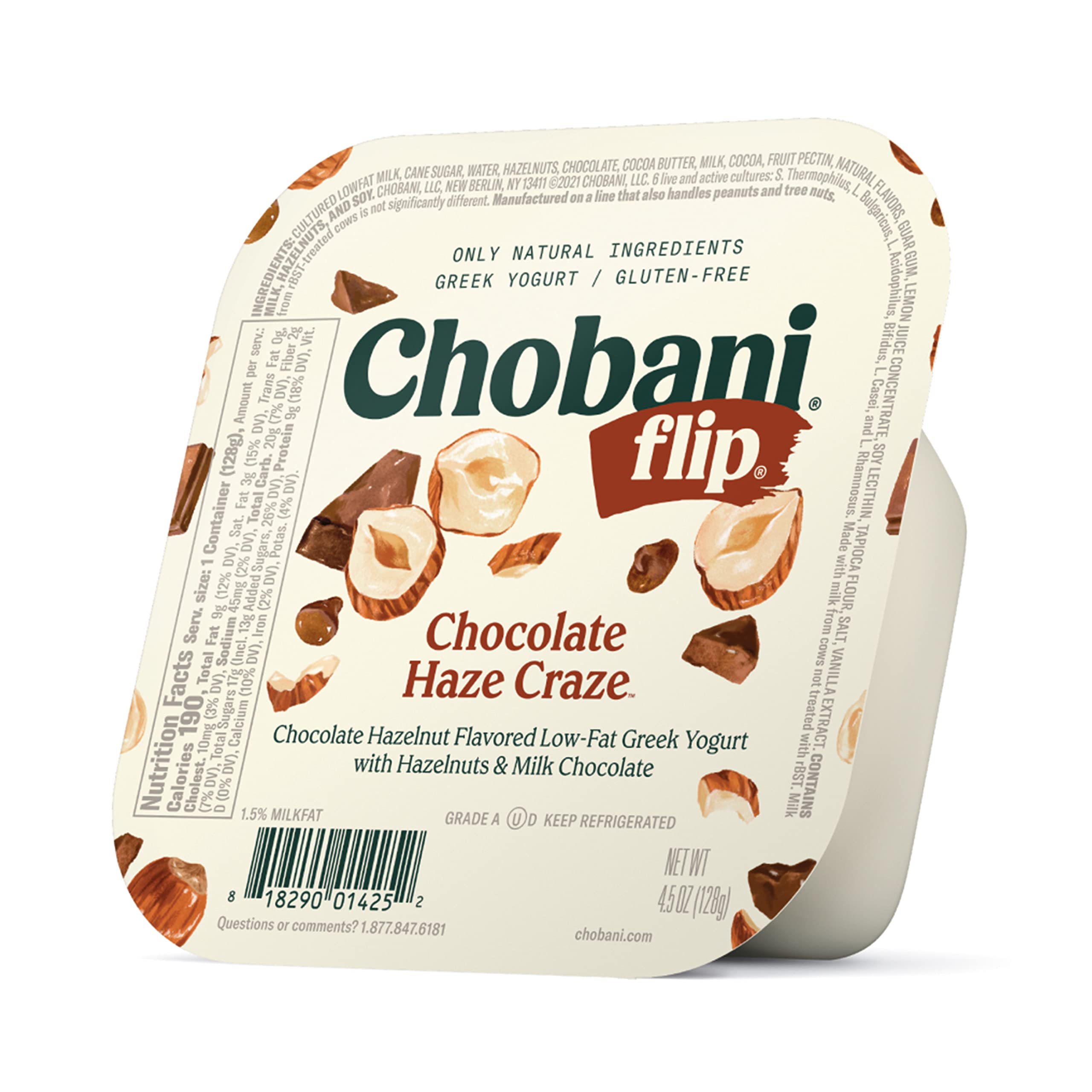 Amazon.com: Chobani® Flip® Low-Fat Greek Yogurt Chocolate Hazelnut